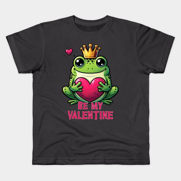 Frog Prince 23 Kids T-Shirt by Houerd